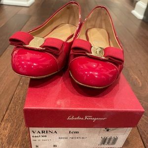 Salvatore Ferragamo Varina Red size8